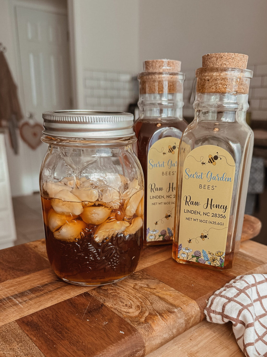 Fermented Garlic Honey Medicine made with Raw Honey and Organic Garlic